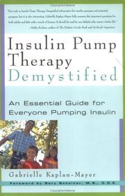 Cover of: Insulin Pump Therapy Demystified by Gabrielle Kaplan-Mayer