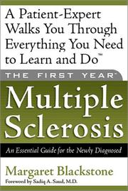 Cover of: The First Year: Multiple Sclerosis by Margaret Blackstone