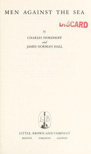 Men against the sea by Nordhoff, Charles