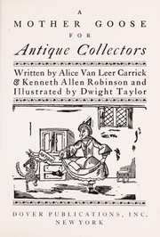 Cover of: A Mother Goose for Antique Collectors