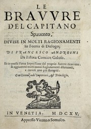 Cover of: Le bravvre del capitano Spauento by Francesco Andreini