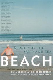 Cover of: Beach by edited and with an introduction by Lena Lenček and Gideon Bosker ; photographs by Mittie Hellmich.