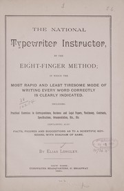 Cover of: The National typewriter instructor