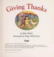 Cover of: Giving thanks