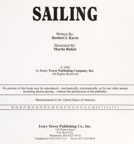 Sailing by Herbert I. Kavet