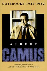 Cover of: Notebooks 1935-1942 by Albert Camus