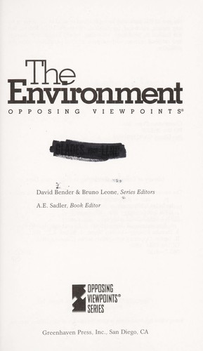 The Environment by David L. Bender