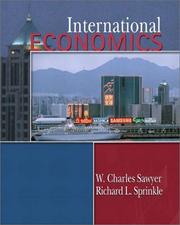 Cover of: International Economics by W. Charles Sawyer, Richard L. Sprinkle