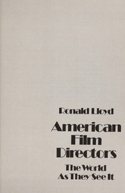 Cover of: American film directors by Ronald Friedland