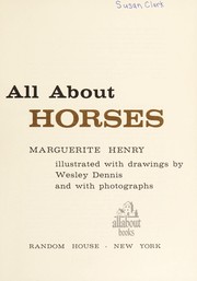 Cover of: A43 HORSES (Allabout Books, 43) by Marguerite Henry