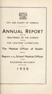 Cover of: [Report 1950] | Norwich (England). City & County Council