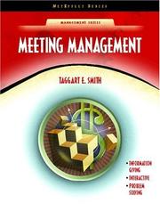 Meeting Management by Taggart E. Smith