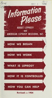 Cover of: Information please | American Leprosy Missions