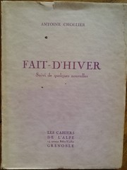 Fait-D'Hiver by Antoine Chollier | Open Library