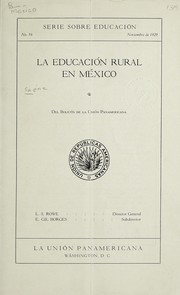 Cover of: La educación rural en México