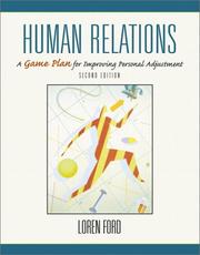 Cover of: Human Relations: A Game Plan for Improving Personal Adjustment (2nd Edition)