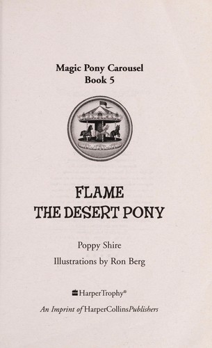Flame the desert pony by Poppy Shire