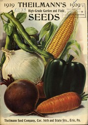 Cover of: Theilmann's high-grade garden and field seeds, 1929