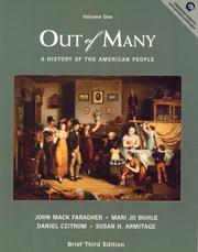 Cover of: Out of Many, Volume I (3rd Edition)