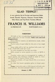 Cover of: Glad tidings! | Francis H. Williams (Firm)