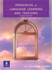 Principles of language learning and teaching by H. Douglas Brown