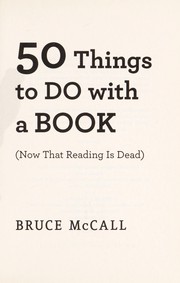 Cover of: 50 things to do with a book by Bruce McCall