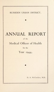 Cover of: [Report 1944] | Rushden (Northamptonshire, England). Urban District Council