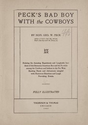Cover of: Peck's bad boy with the cowboys