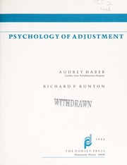 Cover of: Psychology of adjustment by Audrey Haber