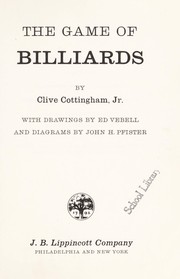 Cover of: The game of billiards | Clive Cottingham