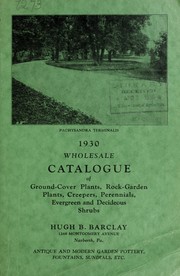 Wholesale catalogue of ground-cover plants by Barclay Company (Narberth, Pa.)