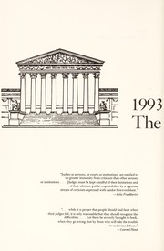 Cover of: The Supreme Court Review, 1993 (Supreme Court Review) | 