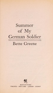 Cover of: Summer of My German Soldier | Bette Greene
