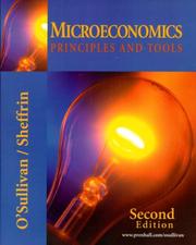 Cover of: Microeconomics: Principles and Tools