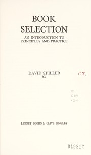 Book selection by David Spiller