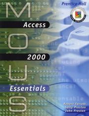 Cover of: MOUS Essentials by Robert L. Ferrett, John Preston, Sally Preston