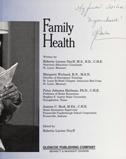 Cover of: Family health by written by Roberta Larson Duyff ... [et al.] ; edited by Roberta Larson Duyff.