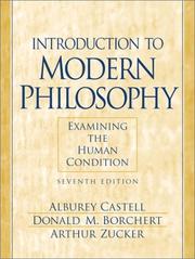 Cover of: Introduction to modern philosophy: examining the human condition