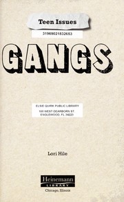 Cover of: Gangs by Lori Hile