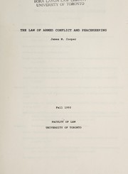 Cover of: The law of armed conflict and peacekeeping