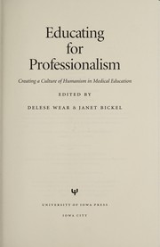 Cover of: Educating for professionalism | 
