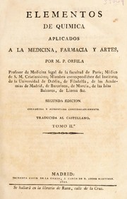 Cover of: Elementos de química aplicada a la medicina, farmacia y artes ... by Matthieu Joseph Bonaventure Orfila