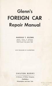 Cover of: Glenn's foreign car repair manual.