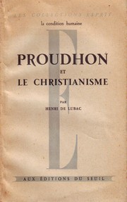 Cover of: Proudhon et le christianisme