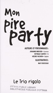 Cover of: Mon pire party by Johanne Mercier