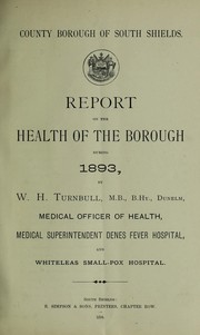 Cover of: [Report 1893] | South Shields (Durham, England). County Borough Council