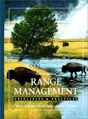 Cover of: Range Management: Principles and Practices (4th Edition)