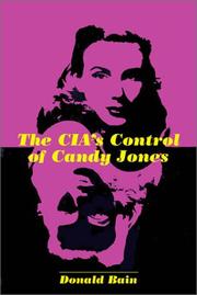 Cover of: The CIA's Control of Candy Jones by Donald Bain