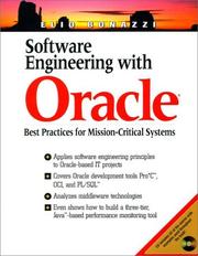 Cover of: Software Engineering With Oracle by Elio Bonazzi, Elio Bonazzi