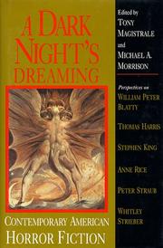 Cover of: A dark night's dreaming: contemporary American horror fiction